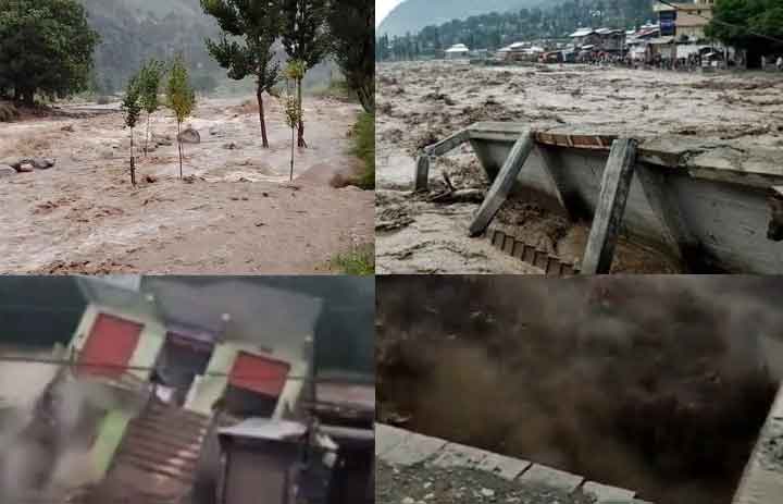 سیلاب سے ہرطرف تباہی، دریائے کابل کے پشتے ٹوٹ گئے، کمراٹ میں تمام رابطہ پل دریا برد، شاہراہ قراقرم متعدد مقامات پر بند