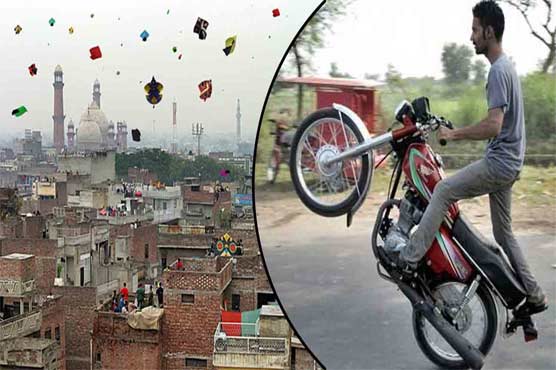 پتنگ بازوں اور ون ویلرز کے گرد گھیرا تنگ کرنے کی تیاری