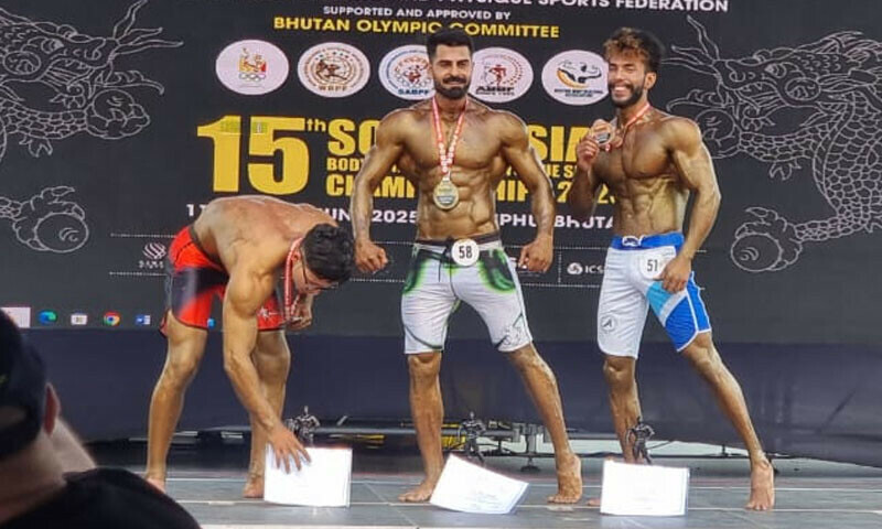 ساؤتھ ایشین باڈی بلڈنگ چیمپئن شپ: پاکستانی ایتھلیٹس نے گولڈ میڈل حاصل کر لیا